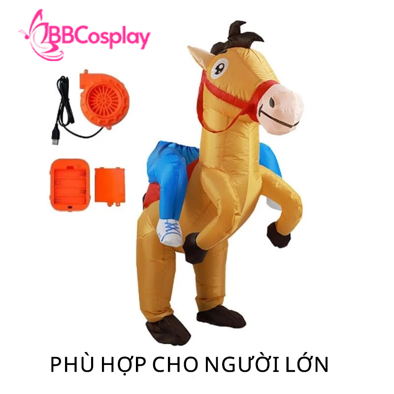 Mascot ngựa cưỡi