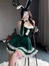 Trang Phục Bunny Noel Xanh Cúp Ngực