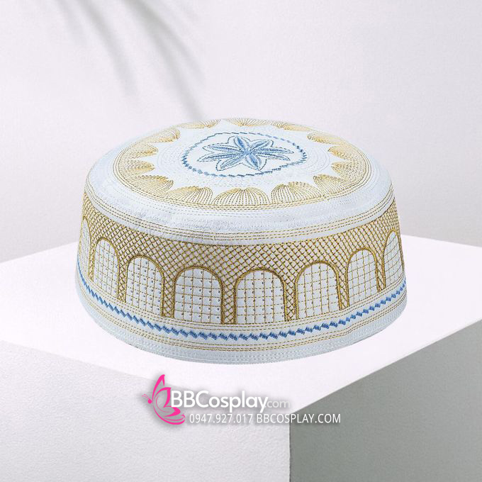 Nón Cầu Nguyện Kufi - Màu Vàng