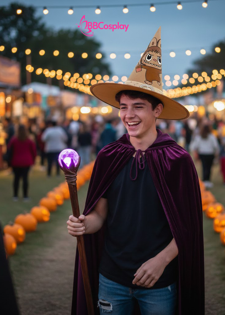 Nón Phù Thủy Labubu - Màu Nâu