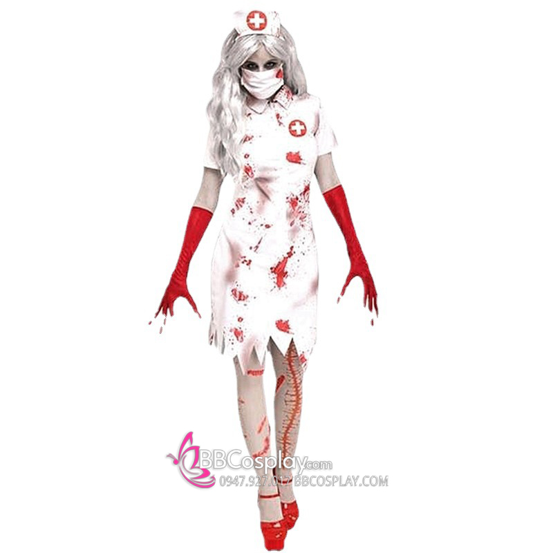 Trang Phục Nữ Y Tá Kinh Dị Halloween