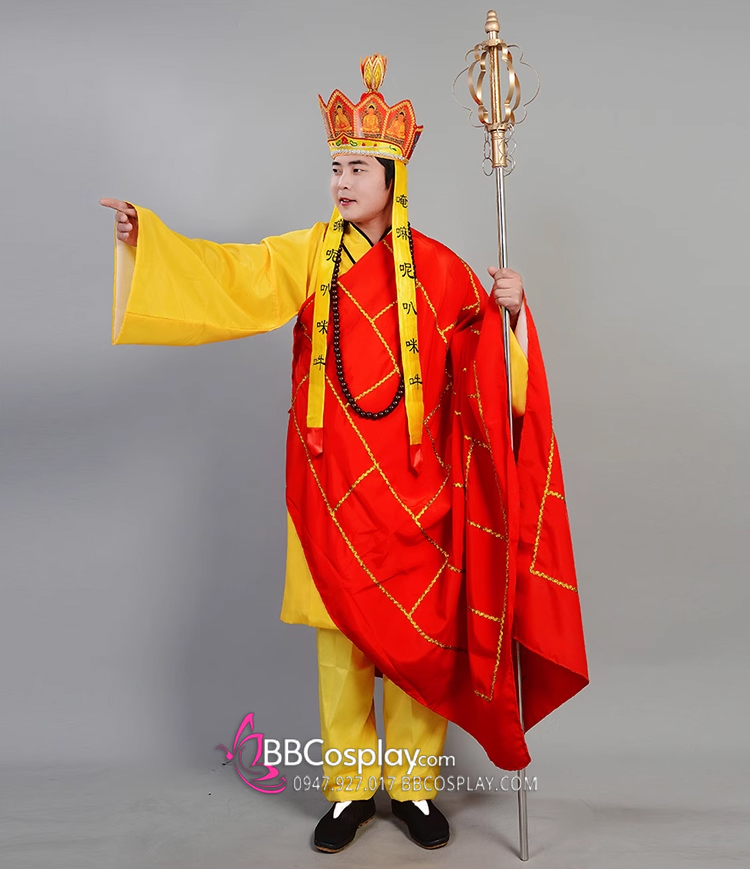Đồ Đường Tam Tạng Tây Du Kí - Mẫu Áo Vàng Cà Sa Đỏ