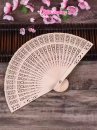 Quạt Xếp Gỗ Trơn 20Cm