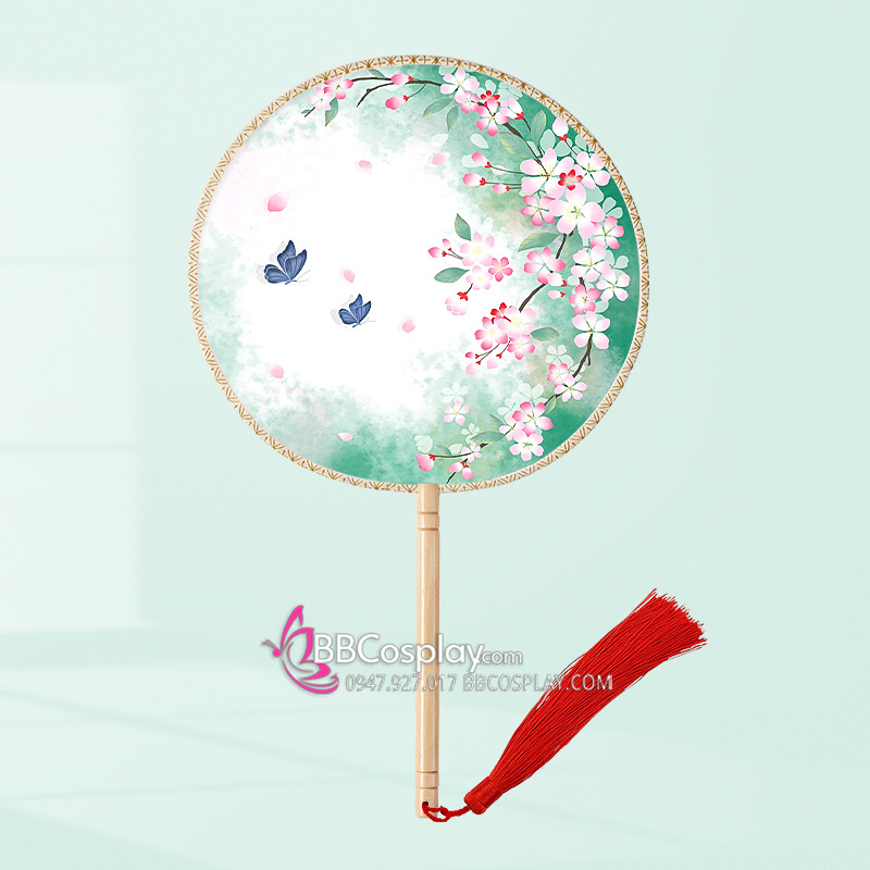 Quạt Tròn Bách Hoa Thanh Yên Điệp