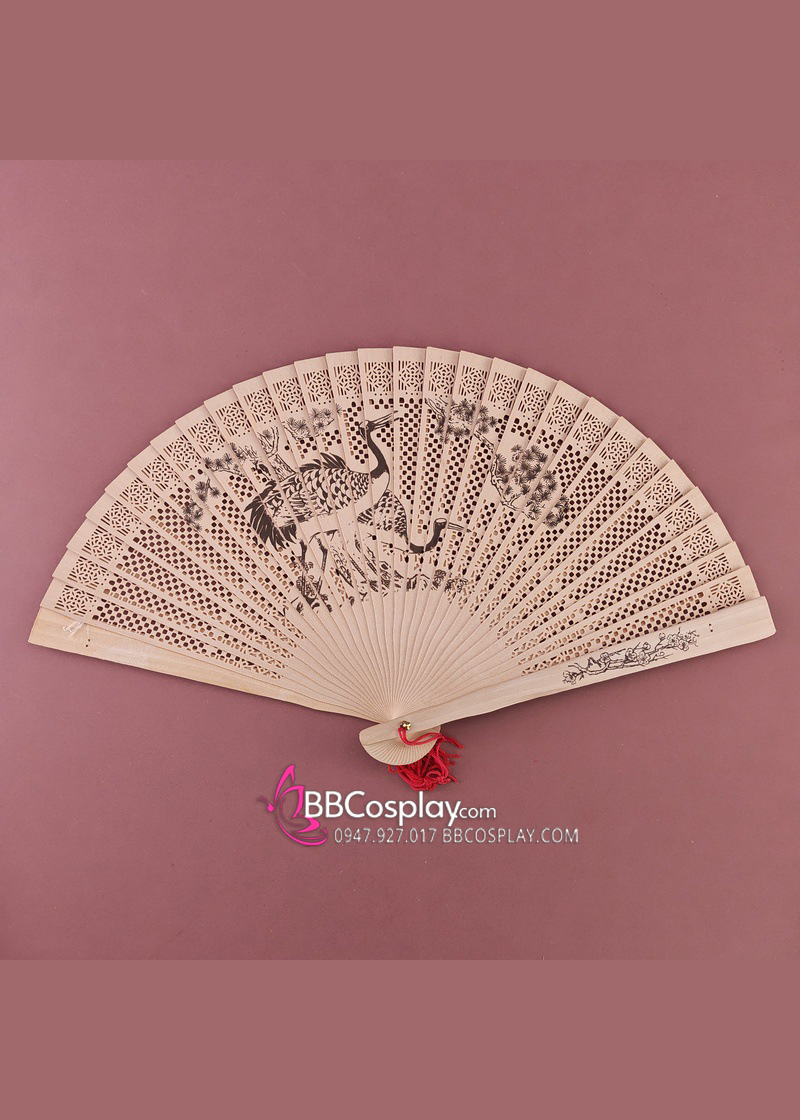 Quạt Gỗ - Chim Sếu