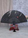 Quạt Xếp Đen Cành Liễu