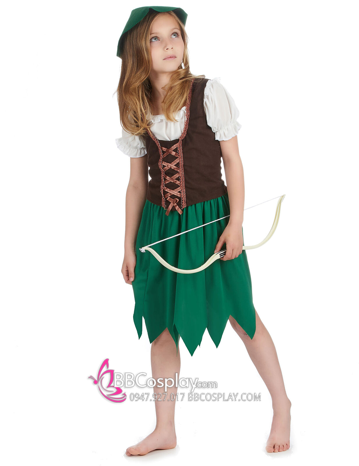Trang Phục Hoá Trang Robin Hood  Cho Bé Gái