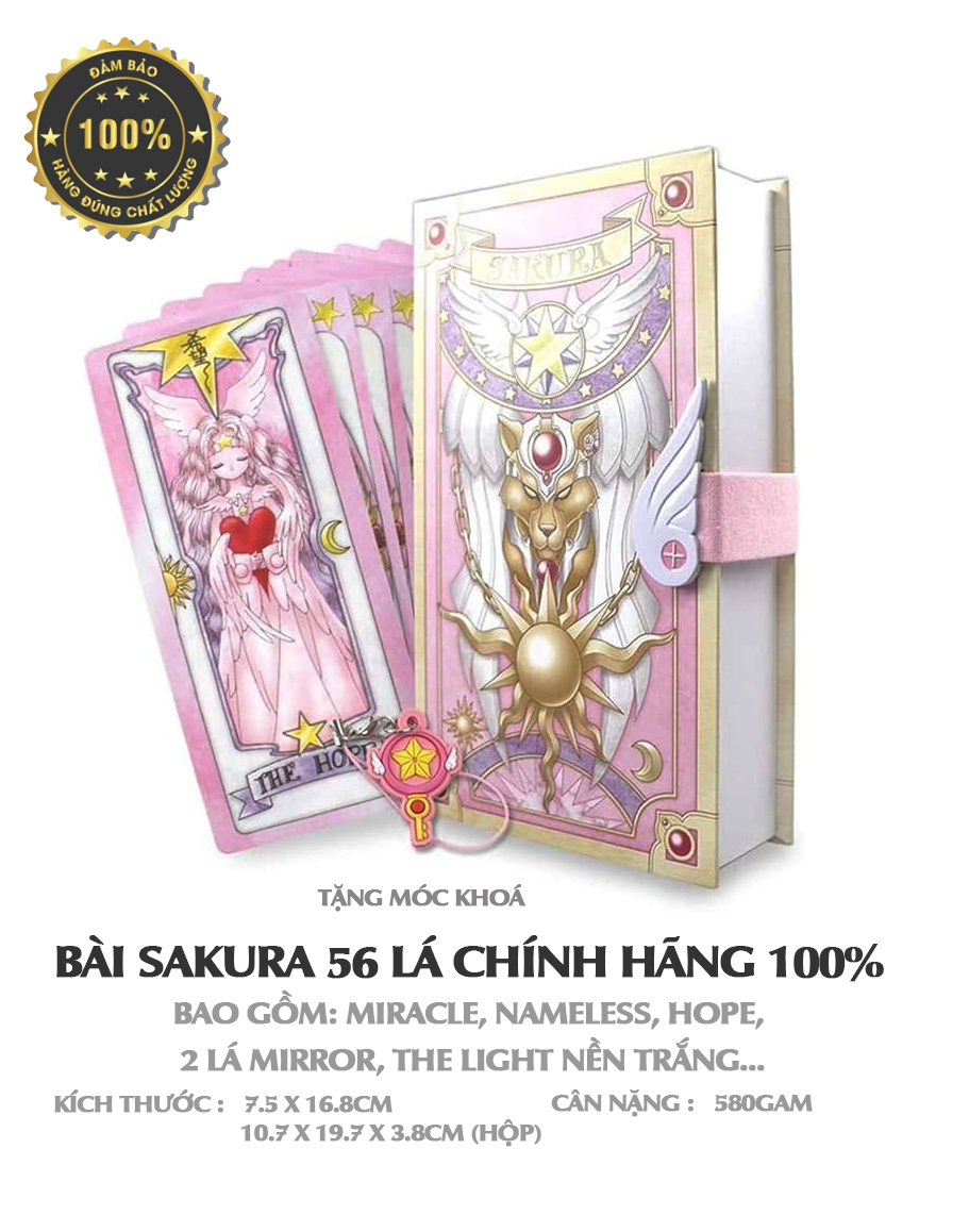Bộ Bài Sakura Chính Hãng Donald - Chất Lượng Cao Cardcaptor Sakura