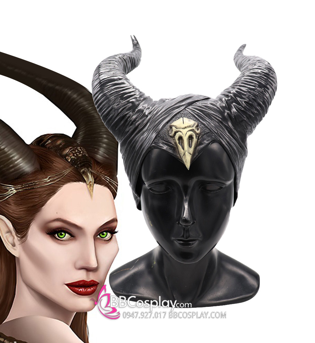 Sừng Phù Thủy Maleficent Đầu Lâu (Màu Vàng)
