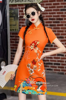 Sườn Xám Cách Tân Mai Hạ Cát 2023