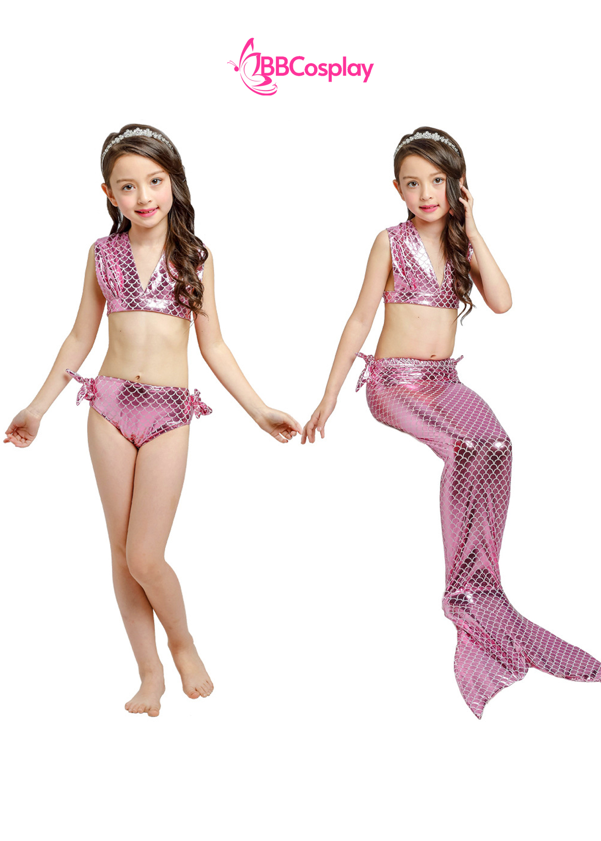 Đồ Tiên Cá Trẻ Em - Màu Hồng Nhạt