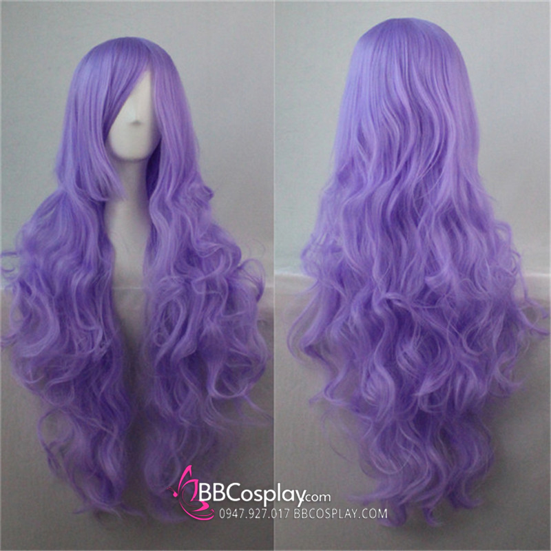 Tóc Tím Dài Xoăn
