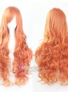 Tóc Giả Cam Cam Dài Đuôi Gợn Sóng 60Cm