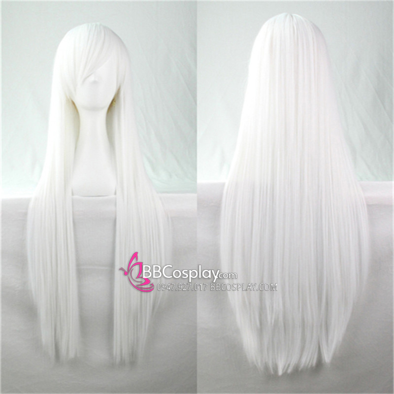 Tóc Trắng Dài Mái Xéo