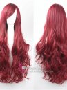 Tóc Giả Đỏ Rượu Xoăn Dài 60Cm