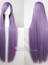 Tóc Giả Tím Sữa Dài Mái Xéo