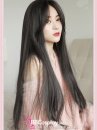 Tóc Giả Nữ Đen Dài Có Mái - 80Cm