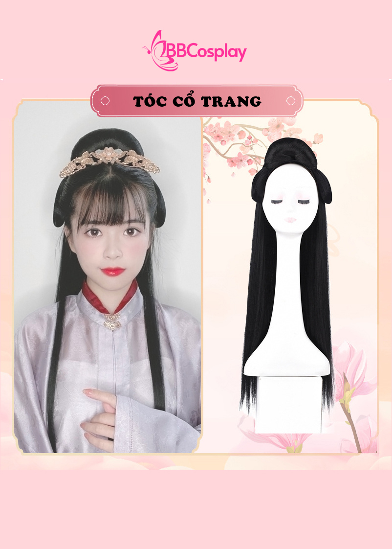 Phím Tóc Cổ Trang Hồng Ngọc Hoa