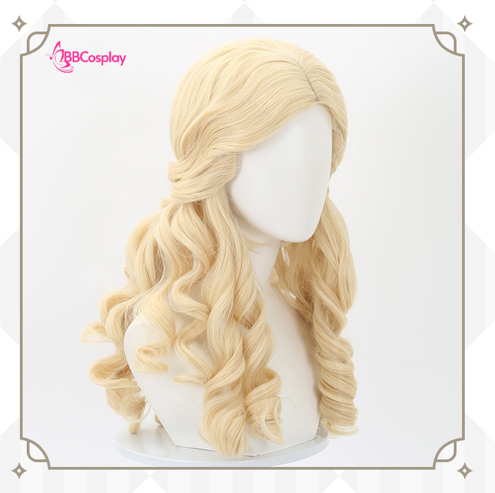 Tóc Giả Nữ Quý Tộc - Tóc Xoăn Vàng