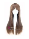 Tóc Giả Nâu Cà Phê Mái Ngang Dài 80Cm