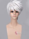 Tóc Giả Nam Màu Trắng Cơ Bản - Chưa Style