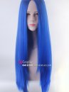 Tóc Giả Xanh Dương 2 Mái 80Cm