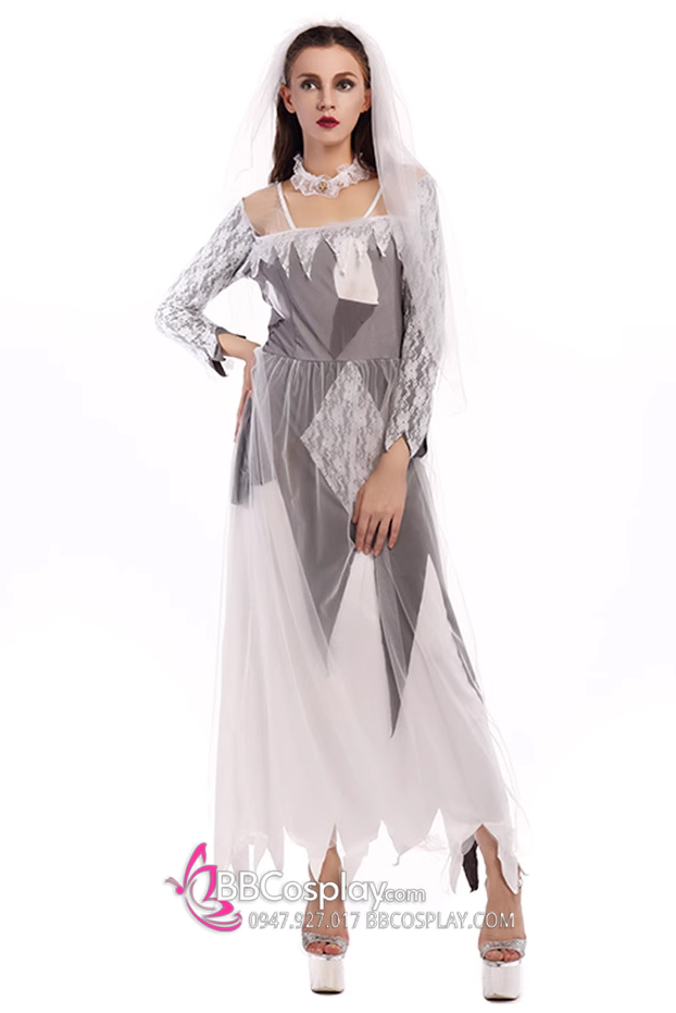 Trang Phục Cô Dâu Zombie Bigsize