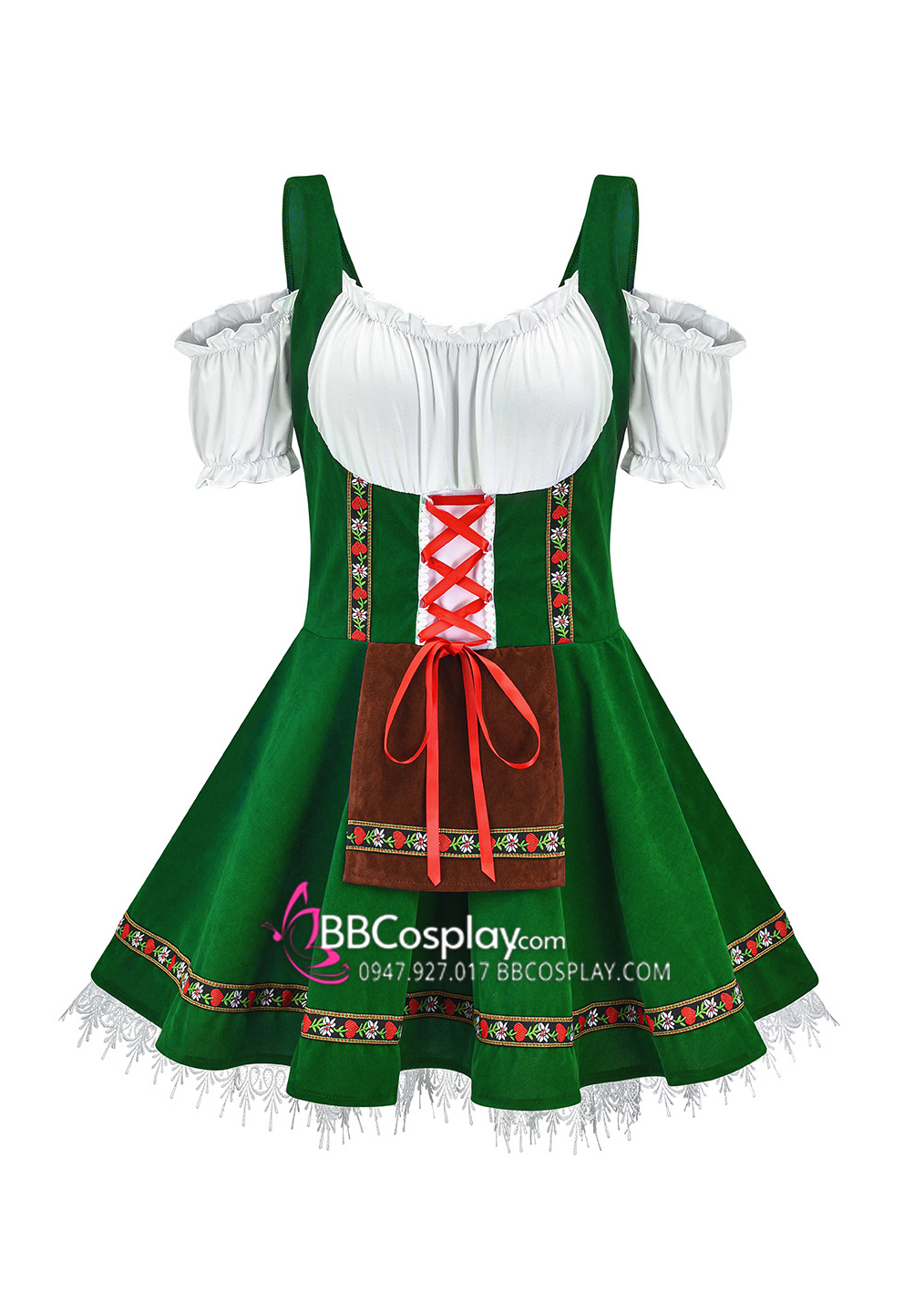 Đồ Đức Váy Xanh Áo Hở Vai