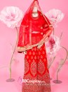 Trang Phục Lahanga Đỏ Ấn Độ Cho Cô Dâu