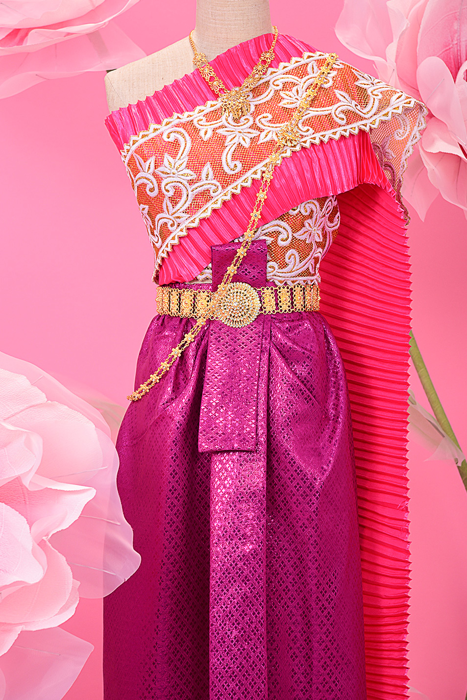 Trang Phục Lào Hồng Minơ