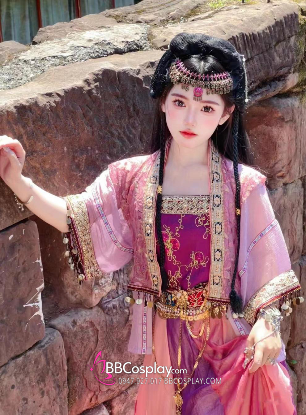 Trang Phục Tây Song Bản Nạp Tím