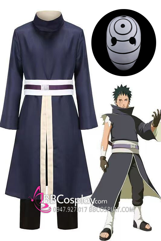 Bộ Trang Phục Hóa Trang Uchiha Obito Naruto Costume