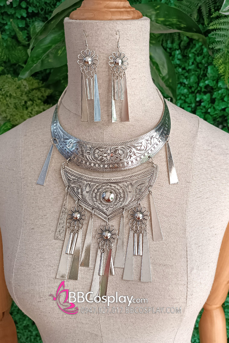 Bộ Vòng Cổ Hoa Tai Tây Vực