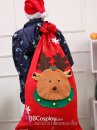 Túi Quà Ông Già Noel Tuần Lộc Bigsize Size 90*60Cm
