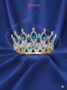 Vương Miện Tròn Vàng Đá Xanh Lam