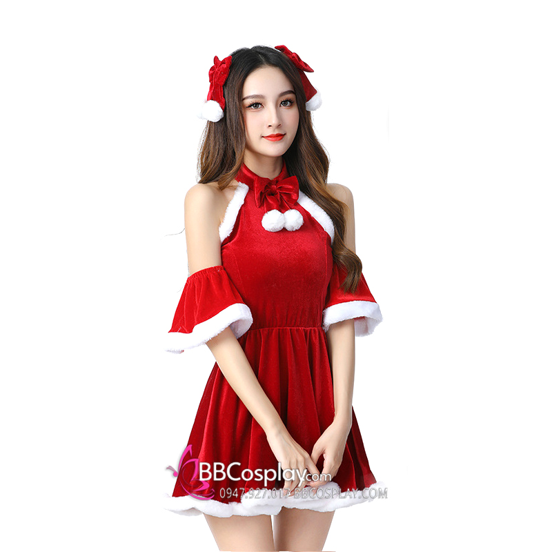 Váy Sexy Cổ Yếm Dáng Xoè Loli