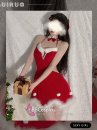 Váy Noel Khoét Eo Hở Lưng Sexy Girl Phối Lông Quyến Rũ