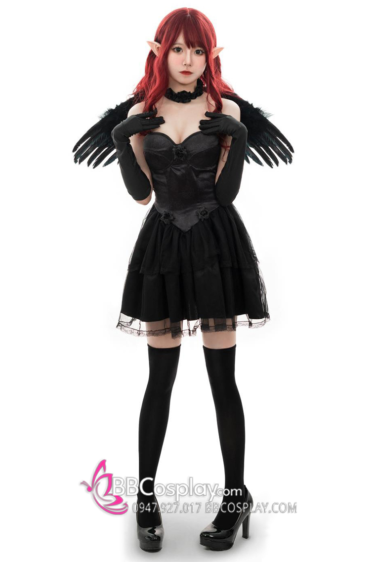 Trang Phục Ác Quỷ Cánh Đen Halloween