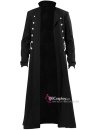Khoác Đen Dài Renaissance Áo Cosplay Hải Tặc