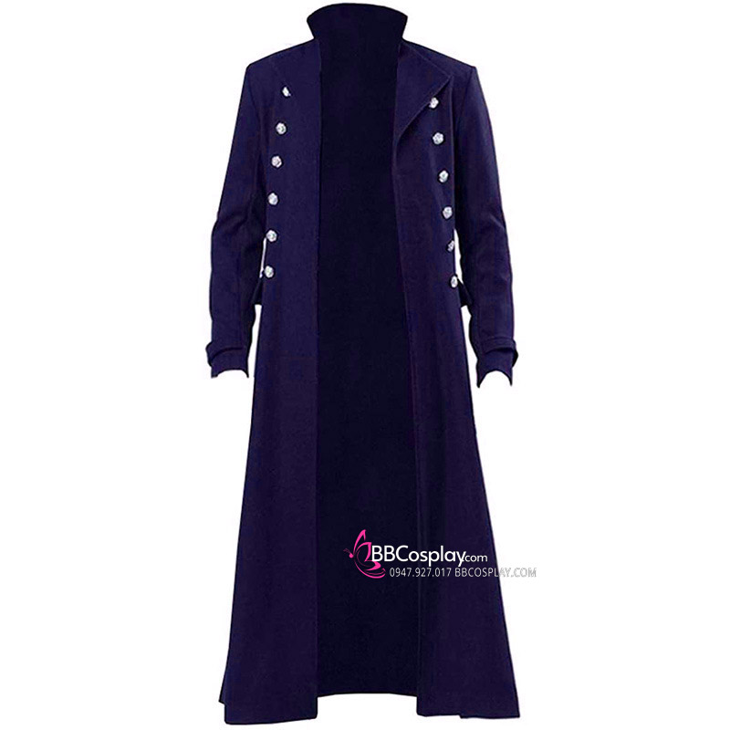 Khoác Xanh Dài Renaissance Áo Cosplay Cướp Biển