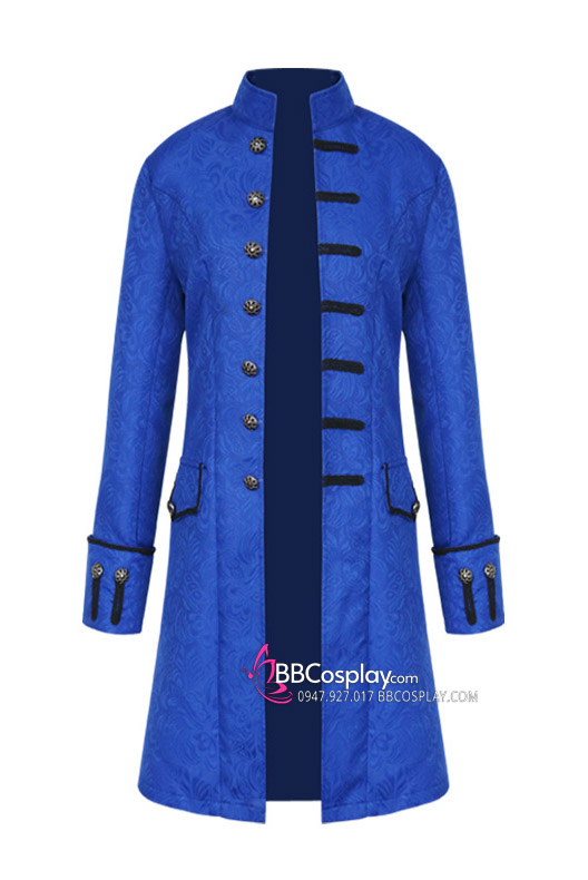 Vest Nam Châu Âu Napoleon Màu Xanh Dương 18Th Century