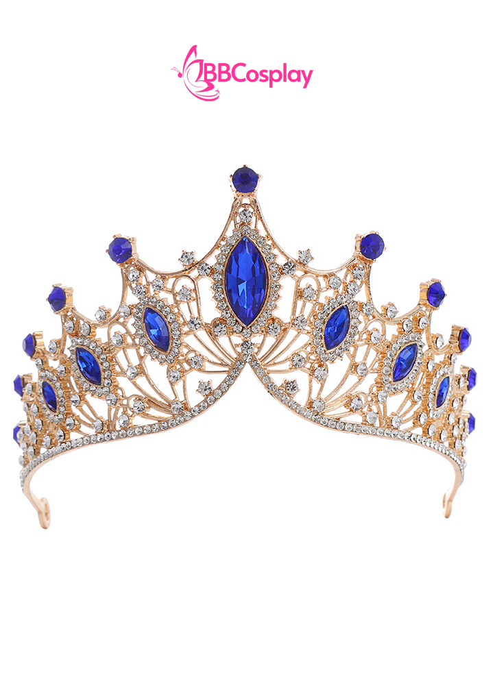 Vương Miện Tiara Công Chúa - Đá Xanh Dương