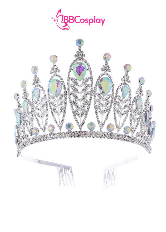 Vương Miện Nữ Hoàng Băng Giá - Màu Bạc Đá Xà Cừ