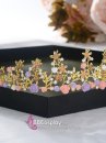 Cài Tóc Vương Miện Công Chúa Đính Hoa Sắc Màu