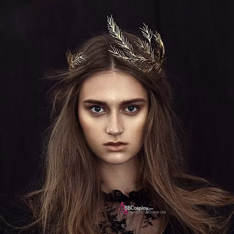 Vương Miện Nữ Thần Greek Kiểu Vòng Nguyệt Quế Hy Lạp
