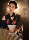 Yukata Đen Hoa Cẩm Quỳ