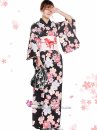Yukata Đen Hoa Anh Đào
