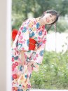 Yukata Haru Haru Obi Đỏ