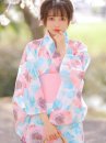 Áo Yukata Mùa Hè Xanh Tặng Kèm Thắt Lưng