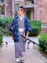 Yukata Nam Kèm Haori Xanh Nhật 2023